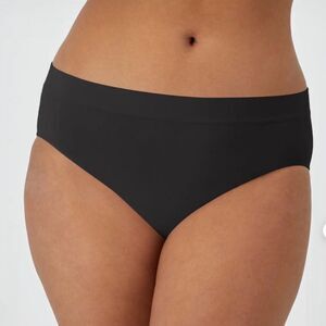 Bali All-Around Smoothing Hi-Cut Panty 2362  Black Medium NEW